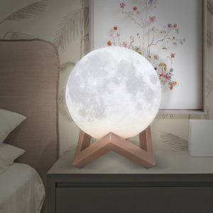 3D RGB mėnulio lempa