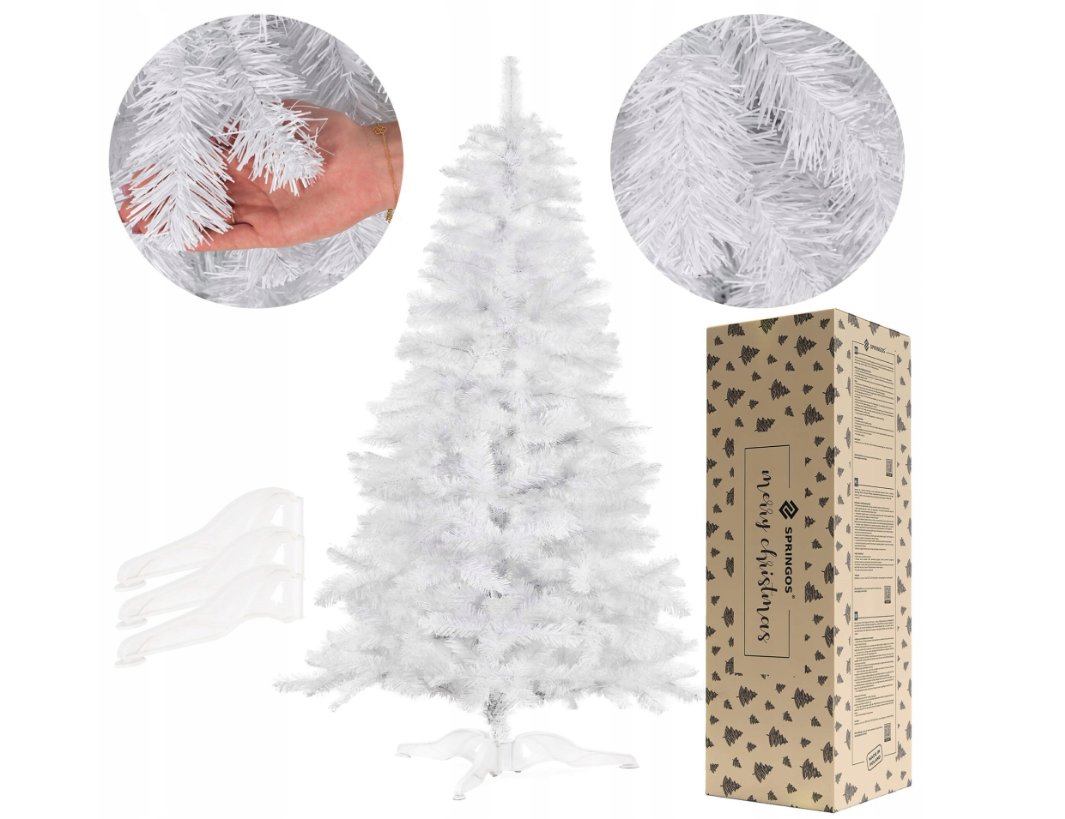 Balta kalėdinė eglutė 220 cm