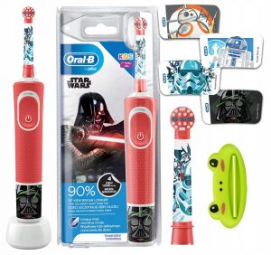 Oral-b elektrinis dantų šepetėlis vaikams star wars