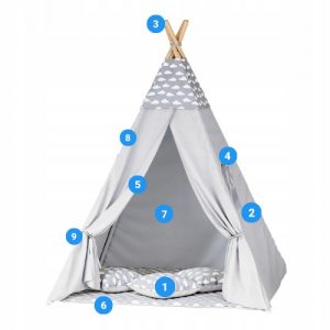 Vigvamas palapinė vaikams tipis