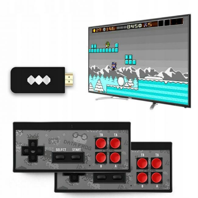 Retro žaidimų konsolė hdmi su pulteliais