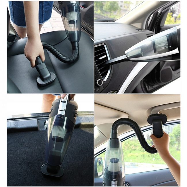 Pakraunamas automobilinis dulkių siurblys