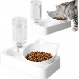 Katės maisto ir vandens dozatorius