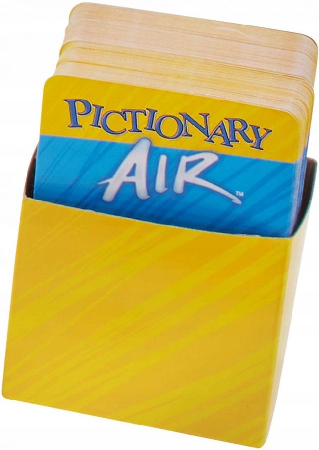Pictionary air žaidimas kortelės