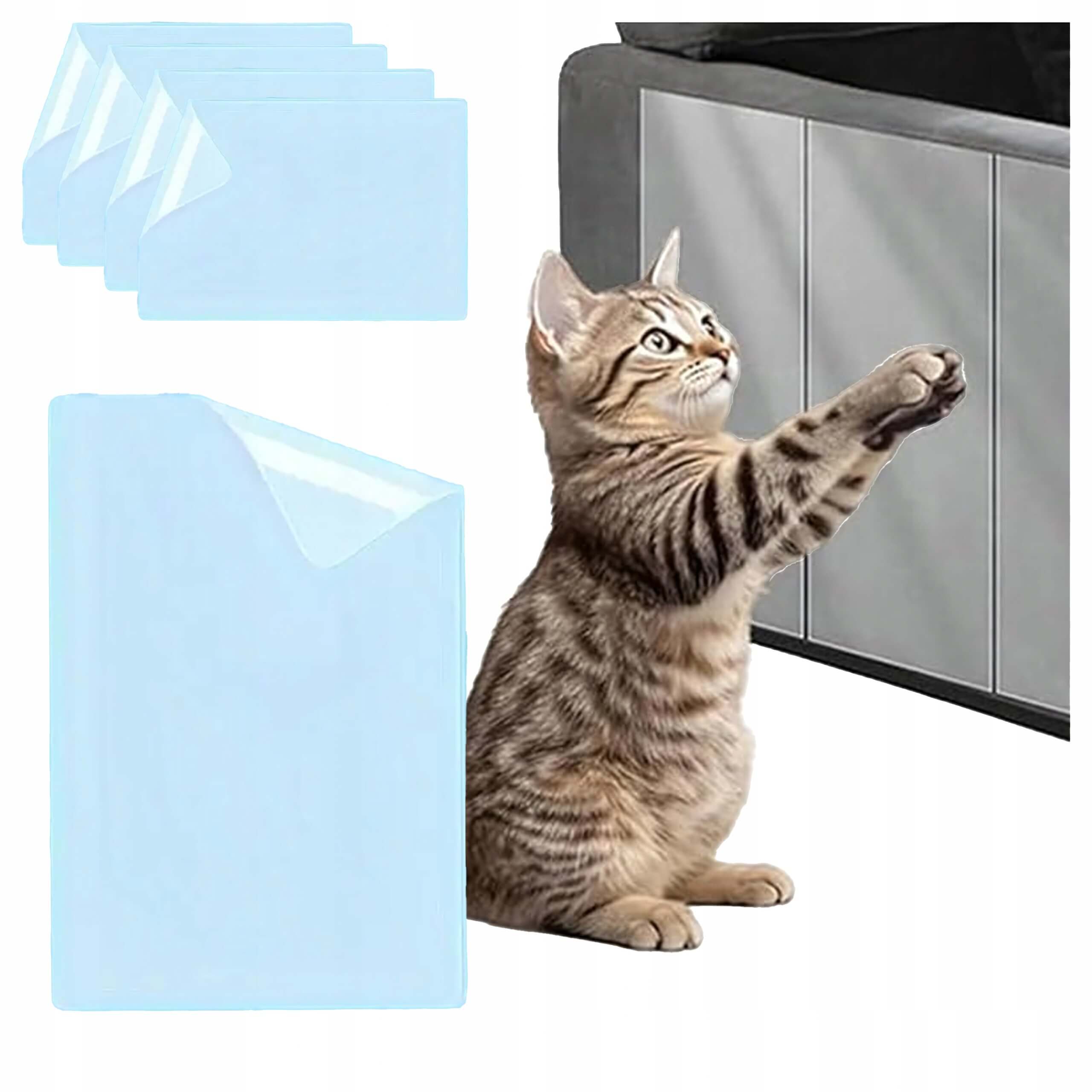 Apsauginė plėvelė baldams, durims nuo katės draskymo 5 vnt. 45x15cm