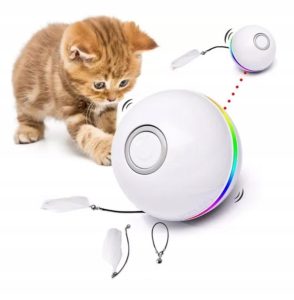 Interaktyvus žaislas katėms kamuoliukas