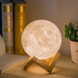 3D Lempa su LED apšvietimu - Mėnulis