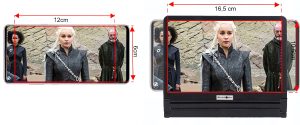 Akrilo ekrano didinimo lęšis telefonams