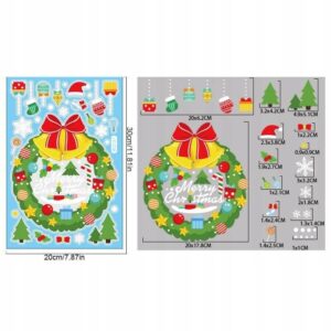 Kalėdiniai lipdukai ant langų