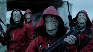 Money Heist kaukė Helovinui