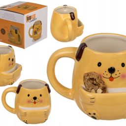 Puodelis šuo su kišene sausainiams, 1 vnt.