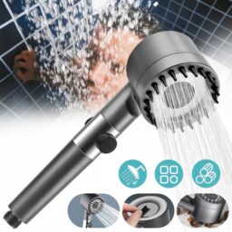 Masažinė dušo galvutė su filtru