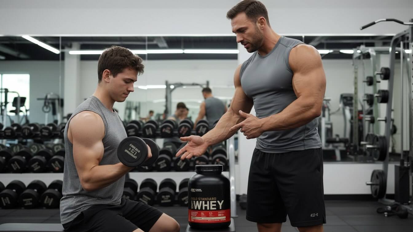 Sporto papildai raumenims – Optimum Nutrition Whey Gold 2.27kg didelė pakuotė