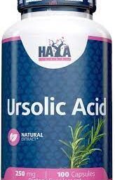 Haya Labs Ursolic Acid (Ursolio rūgštis (iš rozmarino lapų ekstrakto) 100 kaps.