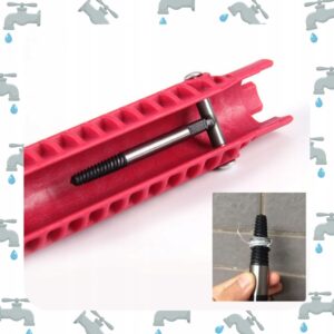 Įrankis veržlėms prisukti sunkiai prieinamose vietose