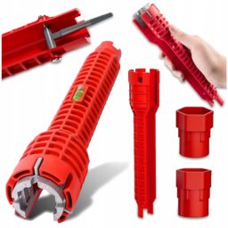 8-viename kriauklių ir vamzdžių raktas – lengvas remontas net siauriausiose vietose