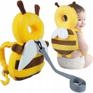 Kuprinė su galvos apsauga kūdikiui, nugaros apsaugos pagalvė, pagalvė vaikui, kuprinė kūdikiui