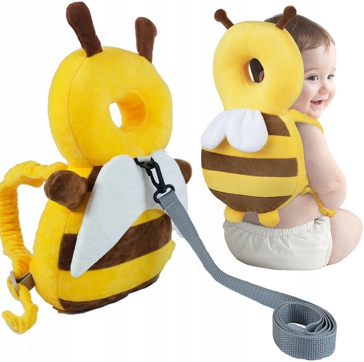 Kuprinė su galvos apsauga kūdikiui, nugaros apsaugos pagalvė, pagalvė vaikui, kuprinė kūdikiui