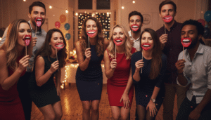 Dirbtinės lūpos ant pagaliuko