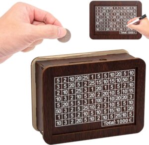 pinigų taupymo žinutė su išbraukiamais skaičiais