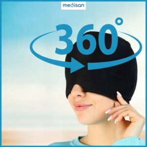 gelio kaukė galvos skausmui su šilumos ir šalčio terapija viename