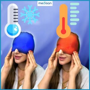 Šaldanti kepurė nuo migrenos