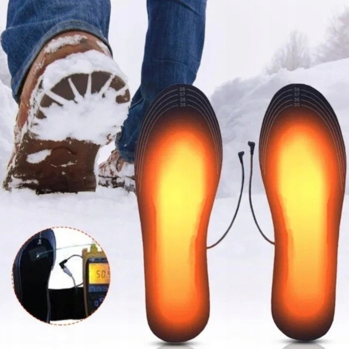 Elektriniai šildantys batų įdėklai