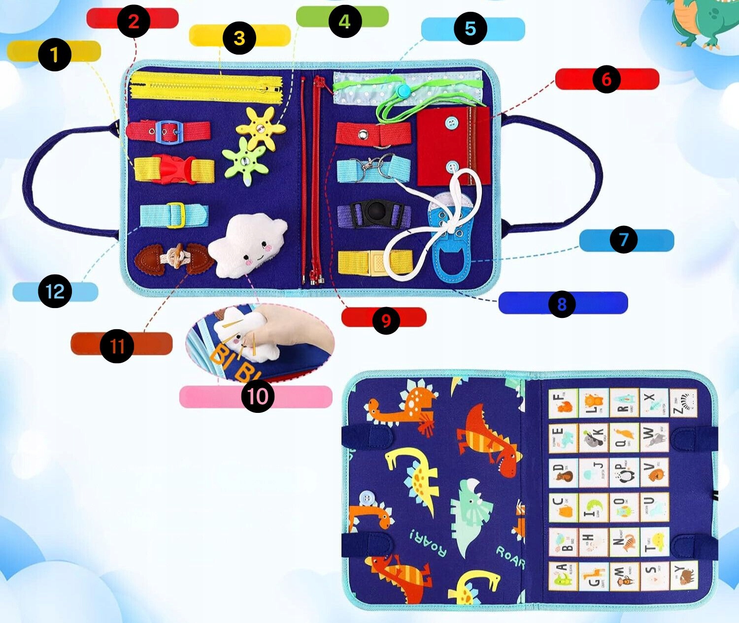 Sensorinis žaislas Aranee Busy Board