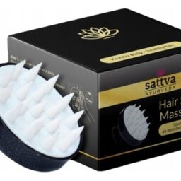 Galvos odos masažuoklis, juodas, Sattva Ayurveda Hair Scalp Massager