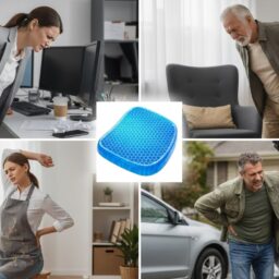 Ergonomiška gelinė pagalvėlė sėdėjimui – mažina skausmą ir užtikrina komfortą