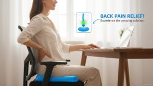 Ergonomiška gelinė pagalvėlė sėdėjimui – mažina skausmą ir užtikrina komfortą