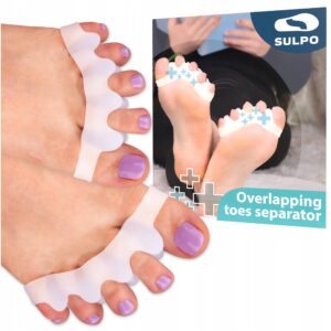 Minkštas silikoninis įtvaras pėdų deformacijai tiesinti