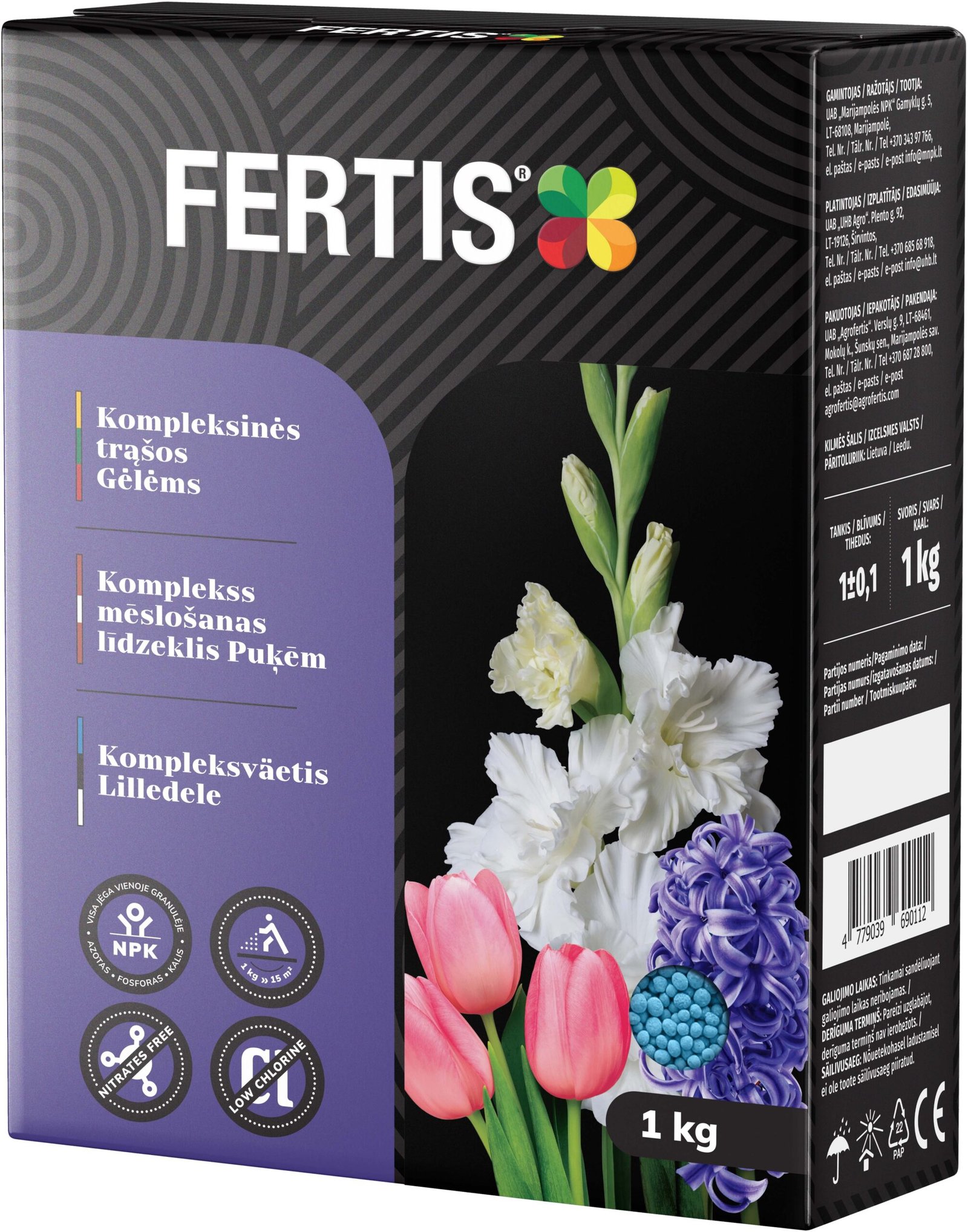Kompleksinės trąšos Gėlėms FERTIS, 1kg kaina internetu