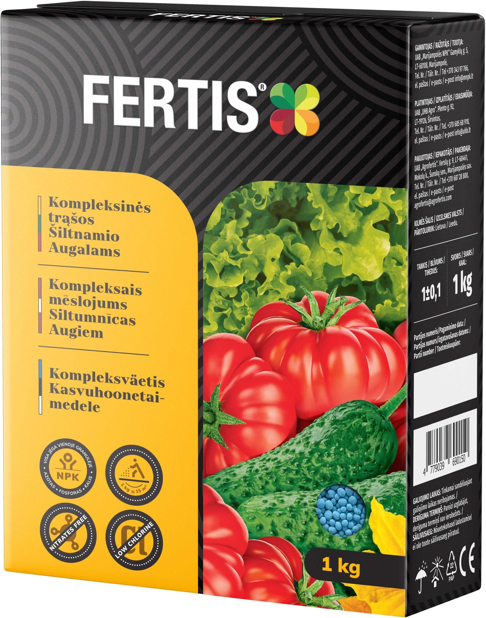 Kompleksinės trąšos Šiltnamio augalams FERTIS, 1kg kaina internetu
