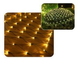 LED švieselių užuolaida–tinklas 320 LED, 3x2 m, šiltai balta kaina internetu