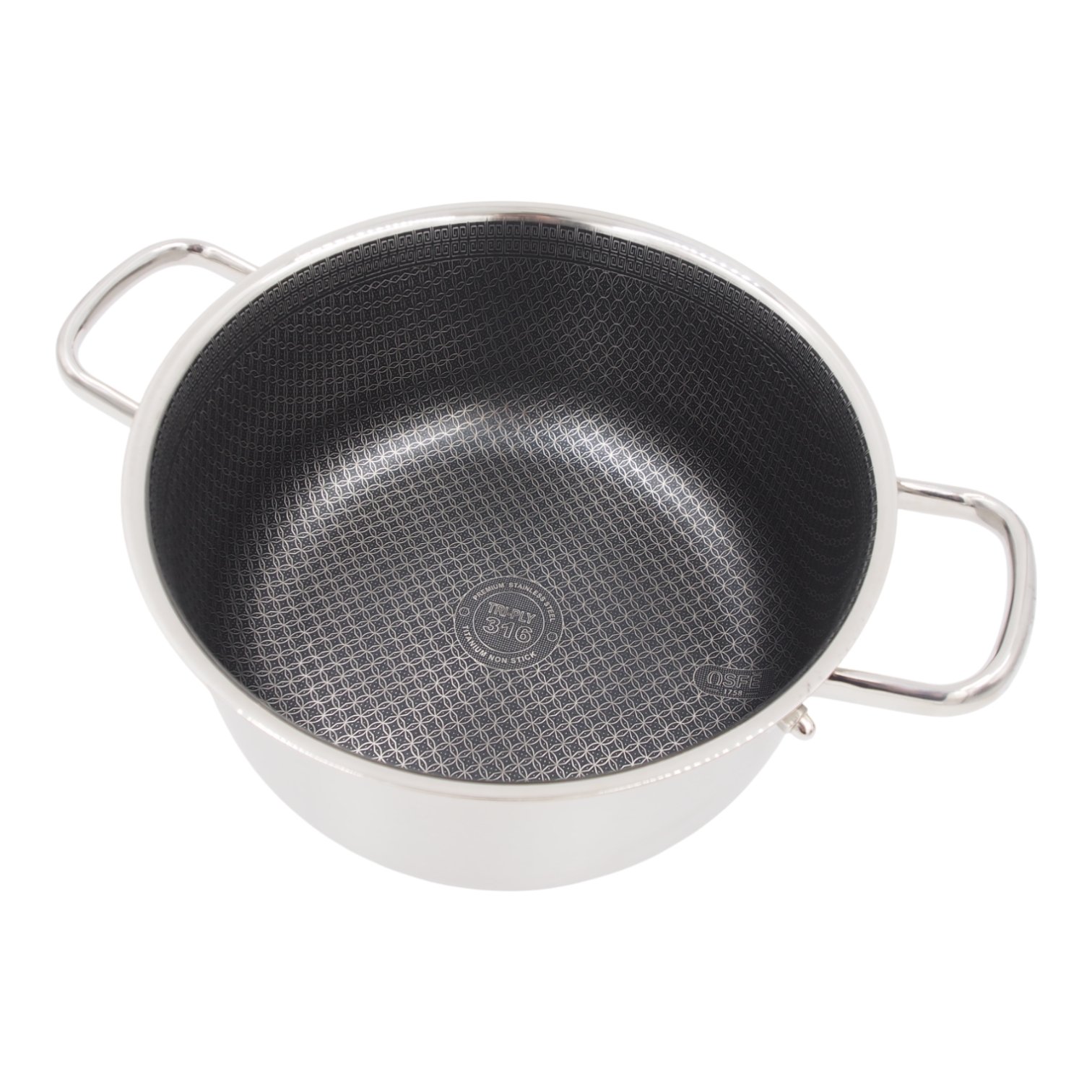 Puodas su dangčiu OSFÉ Tri-Ply, 28 cm, 8 l kaina internetu