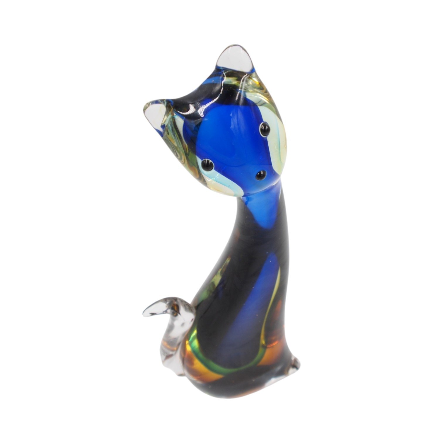 Stiklinė skulptūrėlė – katinas, 11×26 cm kaina internetu