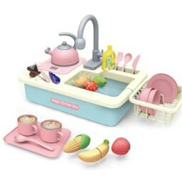 Vaikiškas virtuvės kriauklės rinkinys „Magic Kitchen Sink“ su priedais kaina internetu